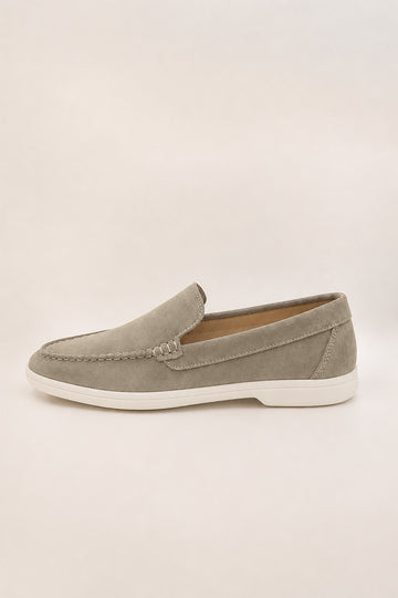 IVAR® Olive Grey Suede Loafers