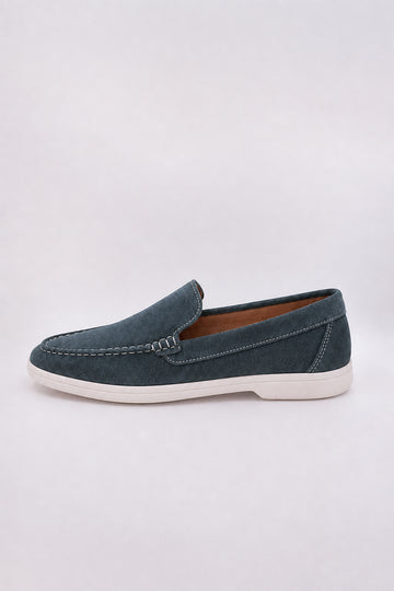 IVAR® Teal Blue Suede Loafers