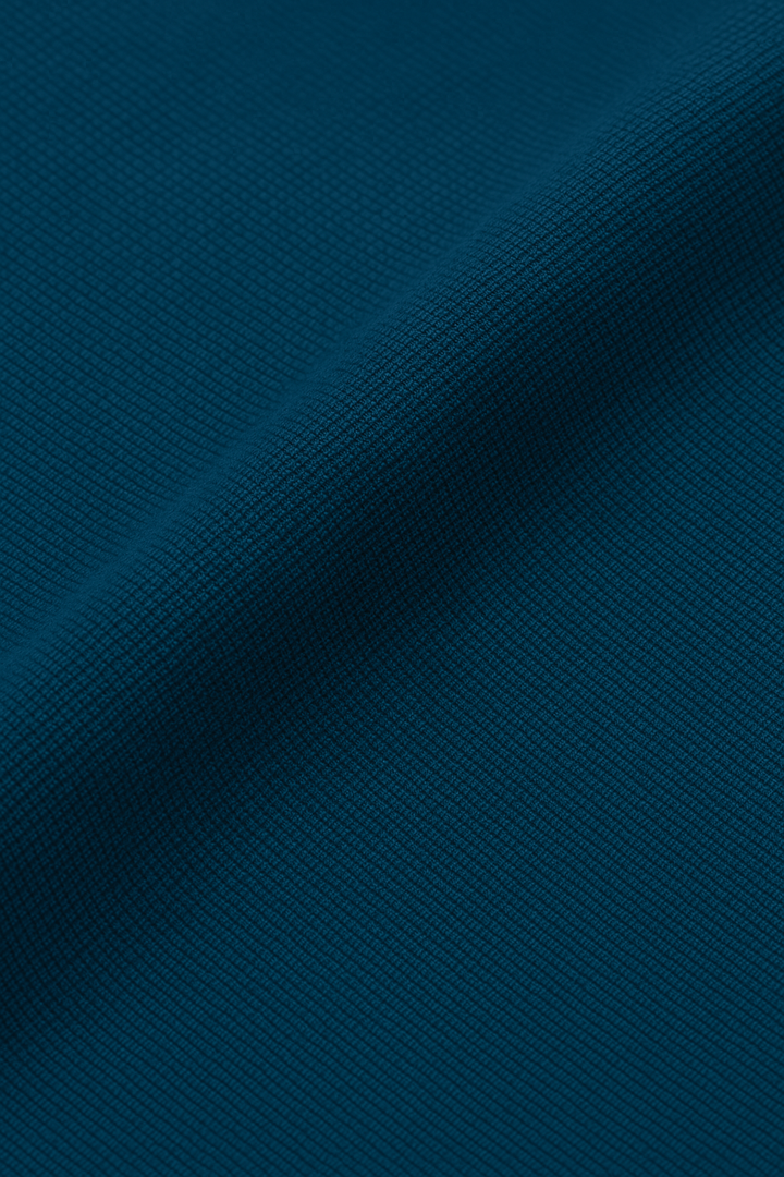 IVAR®  Teal Jacquard Cuban Collar Shirt