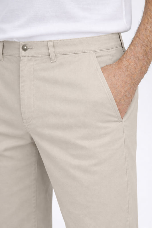 IVAR® Beige Tailored Chino Pant