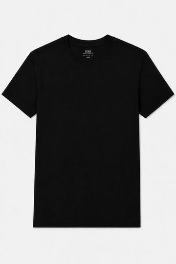 IVAR Tapered Fit Black Tshirt