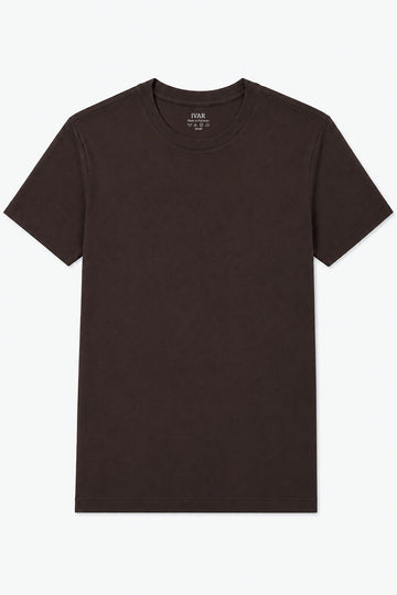 IVAR Tapered Fit Brown Tshirt