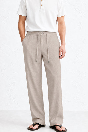 IVAR Stone Textured Linen Pant