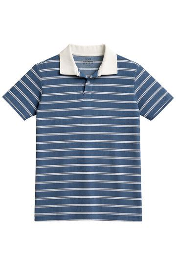 IVAR® Steel Blue Textured Polo