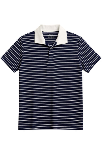 IVAR® Navy Textured Polo