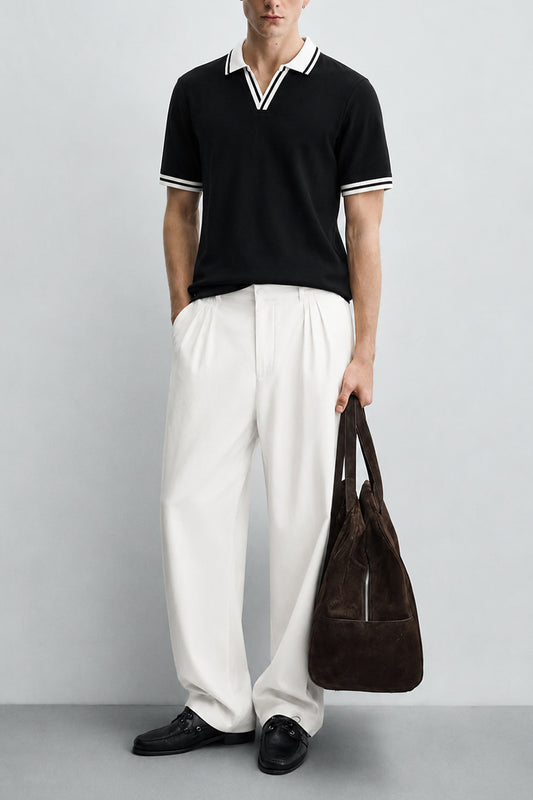 IVAR Black Tipped J/C Polo