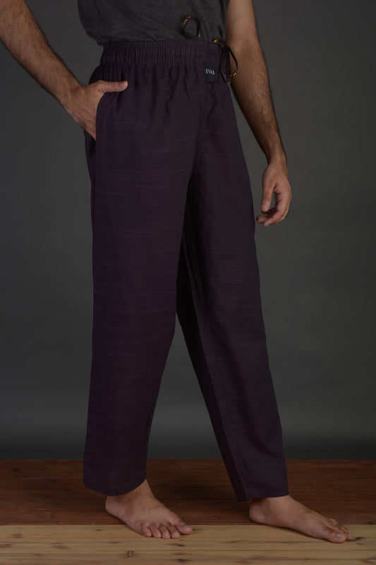 Dyed Yarn Slub Rasin Woven Pajama (100% Cotton)