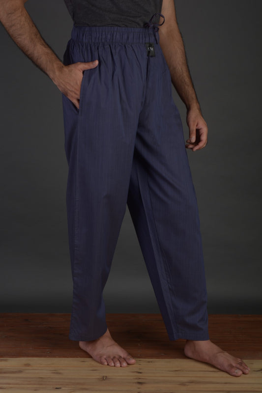 L.A finished Persian Blue Woven Pajama (SPACE DYED 100% Cotton)