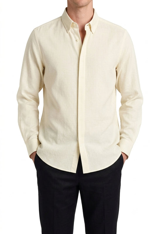 IVAR® Off White Veil Buttondown Shirt