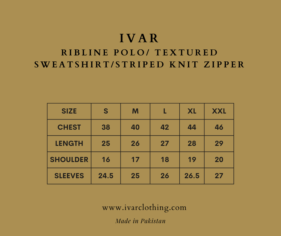 IVAR® Beige Ribline Polo Sweater