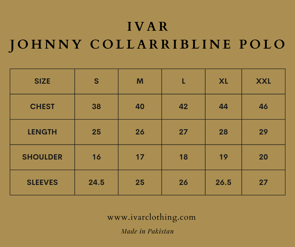IVAR® Grey Johnny Collar Ribline Polo