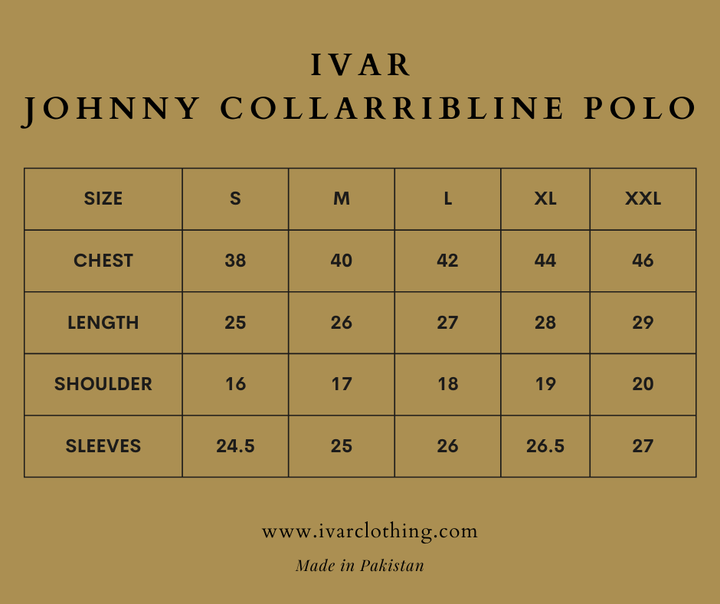 IVAR® Grey Johnny Collar Ribline Polo