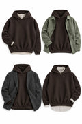 IVAR Brown Culture Heavy Fleece Hoodie – brown heavy fleece hoodie, view 4