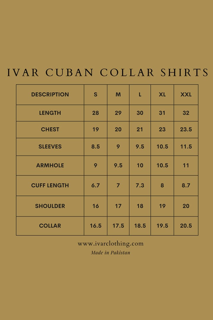 IVAR® Dobby Black Cuban Collar Shirt