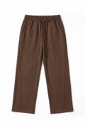 IVAR Brown Wide Leg Heavy Fleece Pants – men's brown wide-leg fleece trousers, view 2