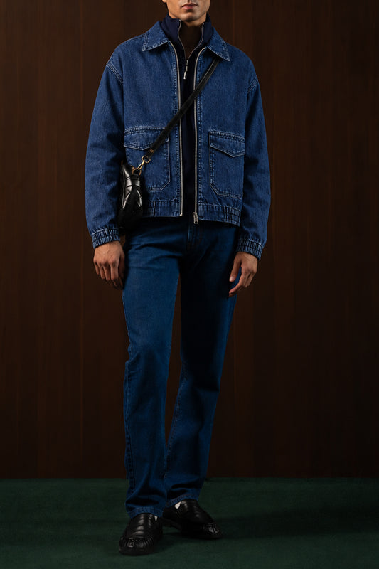 IVAR Navy Workshop Denim Jacket – view 2