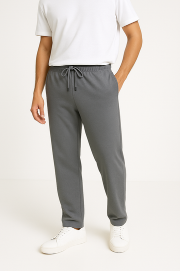 Ash grey knitted Pajama (100% Combed Cotton)