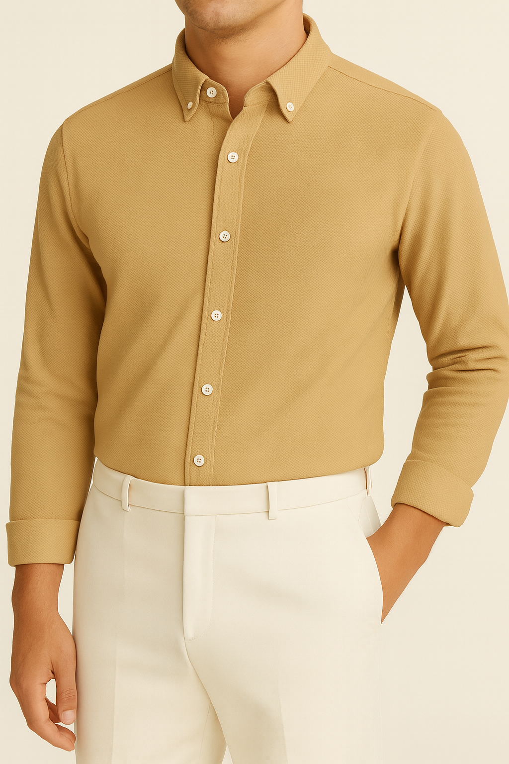 IVAR® Non Iron Biscotti Slim Fit Shirt