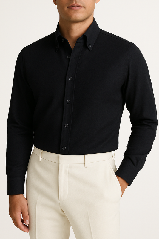 IVAR® Non Iron Black Shirt