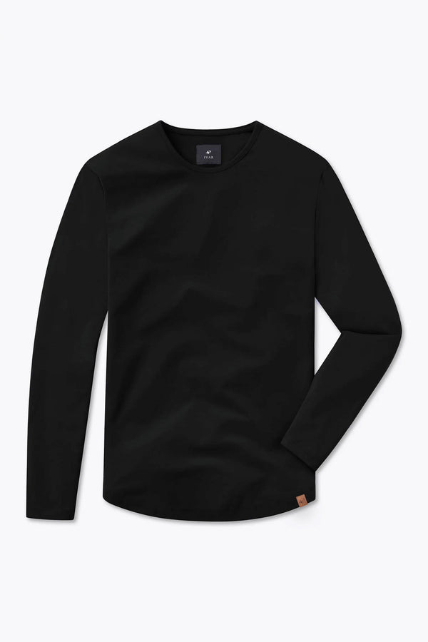 IVAR® Full Sleeve Luxeknit Black T shirt