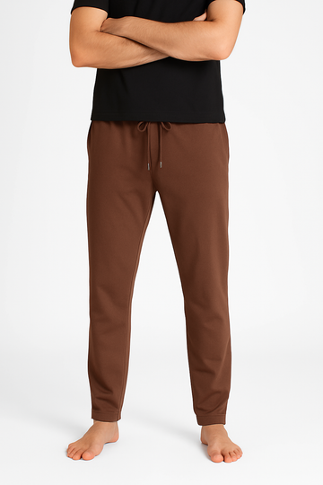 Brown Knitted Pajama (100% Combed Cotton)