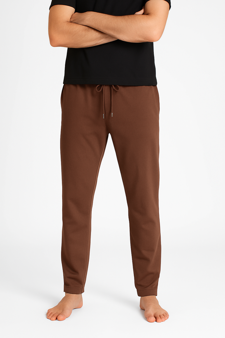 Brown Knitted Pajama (100% Combed Cotton)