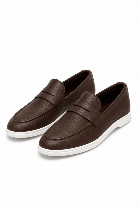 IVAR® Brown Urban Penny Loafers