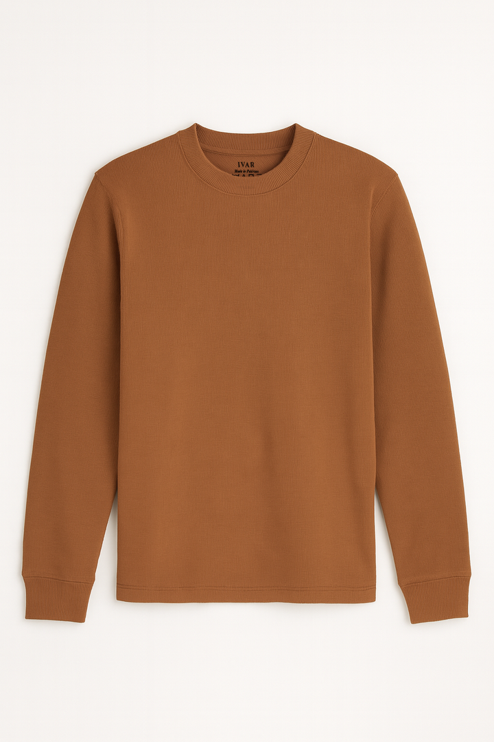 IVAR® Camel Textured Sweatshirt