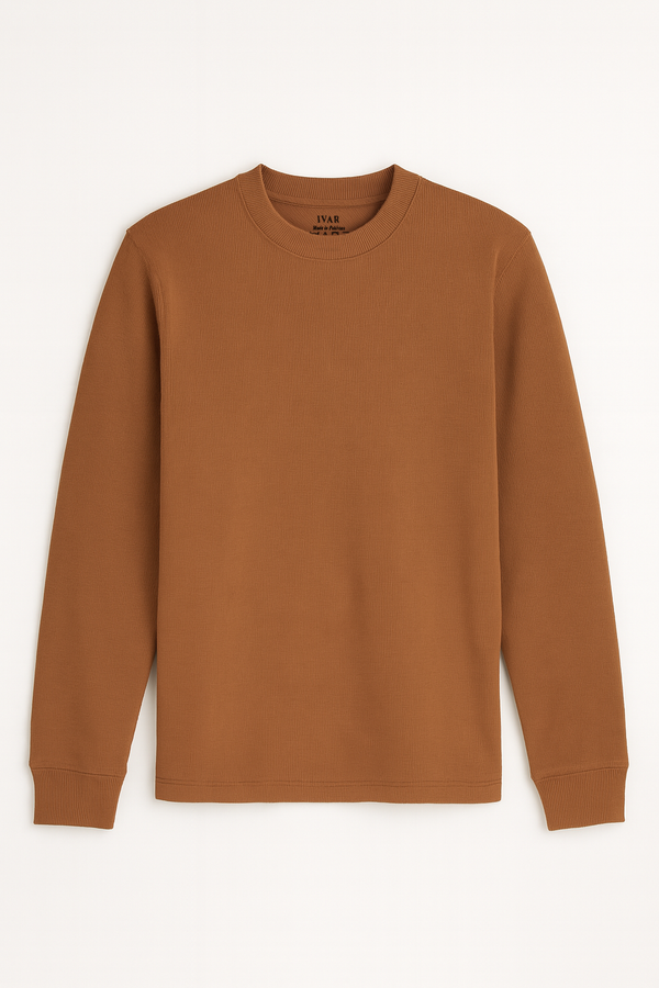 IVAR® Camel Textured Sweatshirt