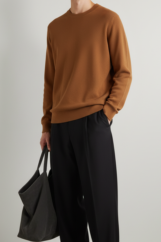 IVAR® Camel Textured Sweatshirt