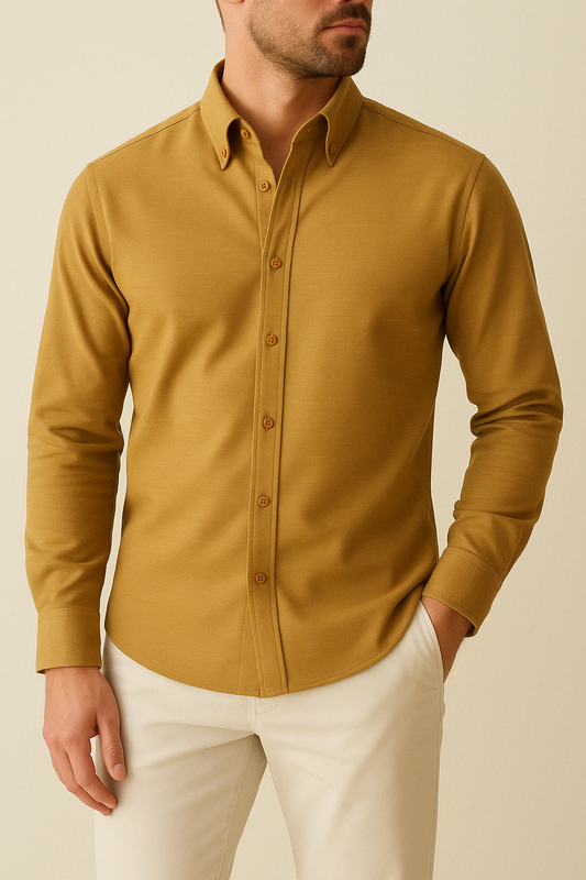 IVAR® Camel Linen Shirt