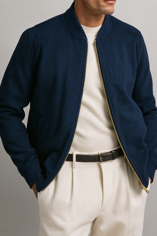 IVAR® Dark Aqua Suede Jacket