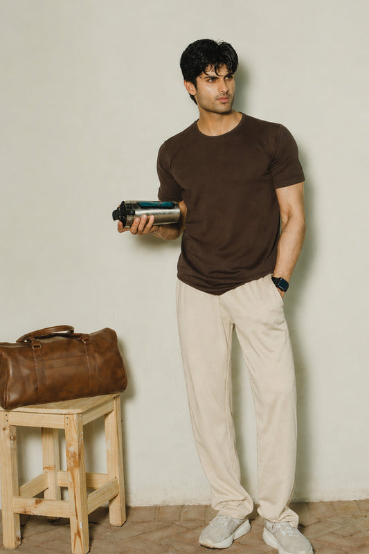 IVAR® Airloop Dark Brown Tapered Fit Tshirt