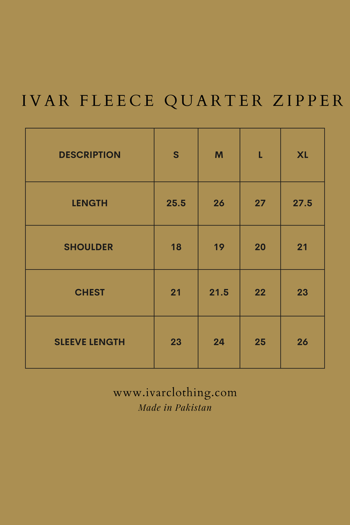 IVAR® Black Fleece Quarter Zipper