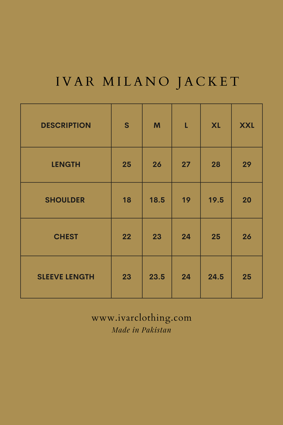 IVAR® Brown Milano Jacket