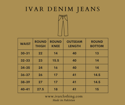 IVAR® Light Blue Denim with Golden Thread