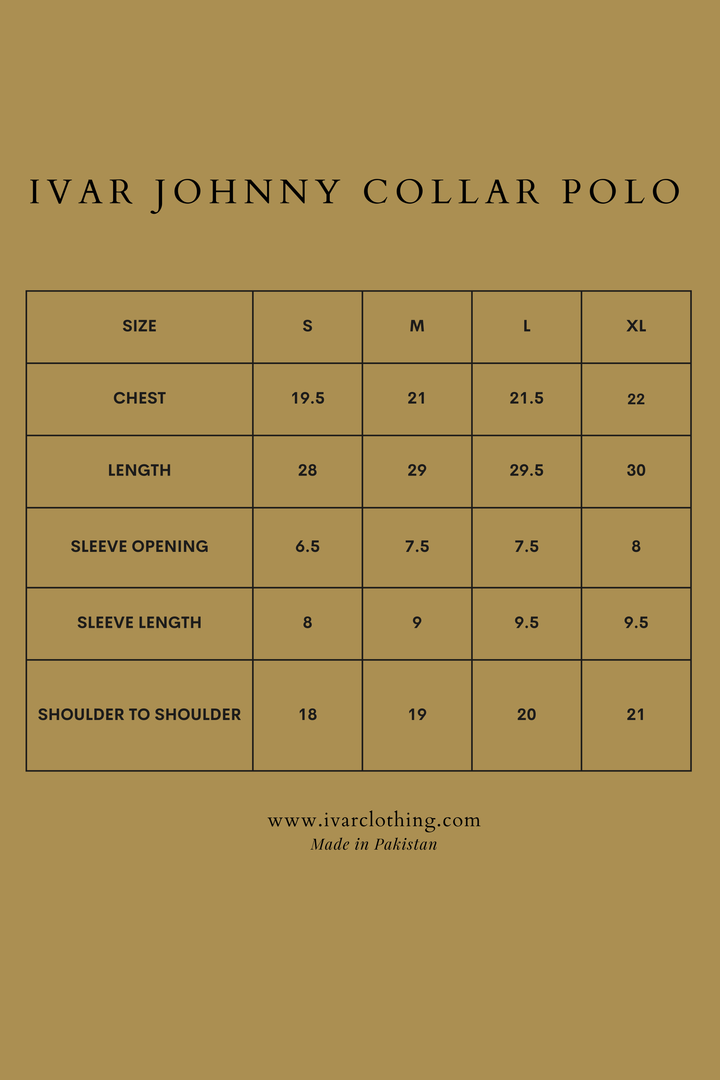 IVAR® White Johnny Collar Polo