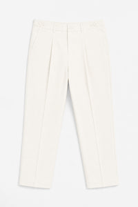 IVAR White Korean 2.0 Adjustable Pants – white tapered Korean 2.0 trousers, view 2