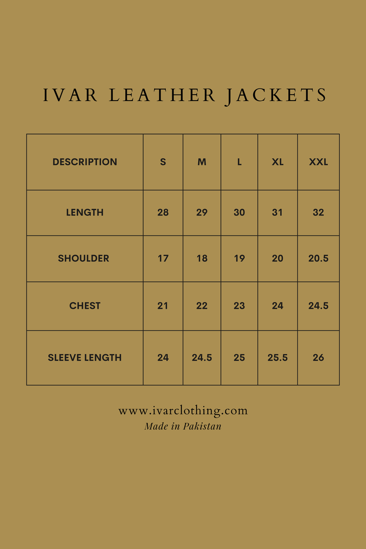 IVAR® Legacy Black Leather Bomber Jacket