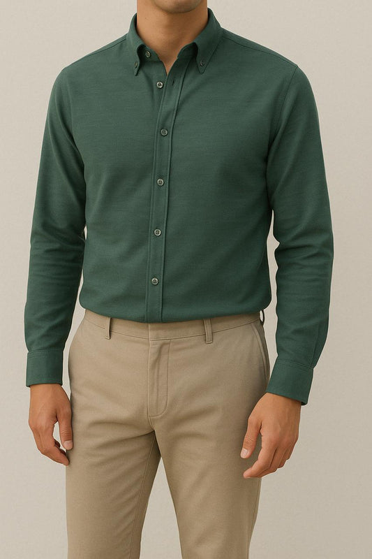 IVAR® Light Green Linen Shirt