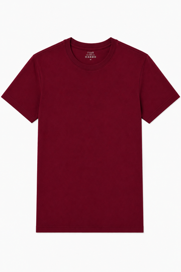 IVAR® Tapered Fit Maroon Tshirt