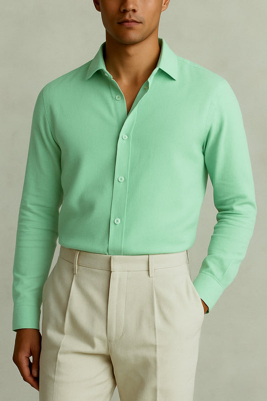 IVAR® Pistachio linen Shirt