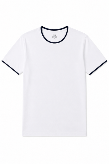 IVAR® Offwhite Tipped Muscle Tshirt