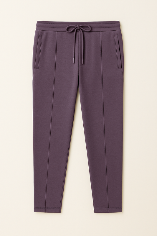 IVAR® Plum Stapered Knitted Pants
