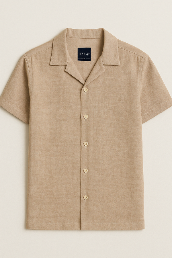 IVAR® Sand Stone Cuban Collar Shirt
