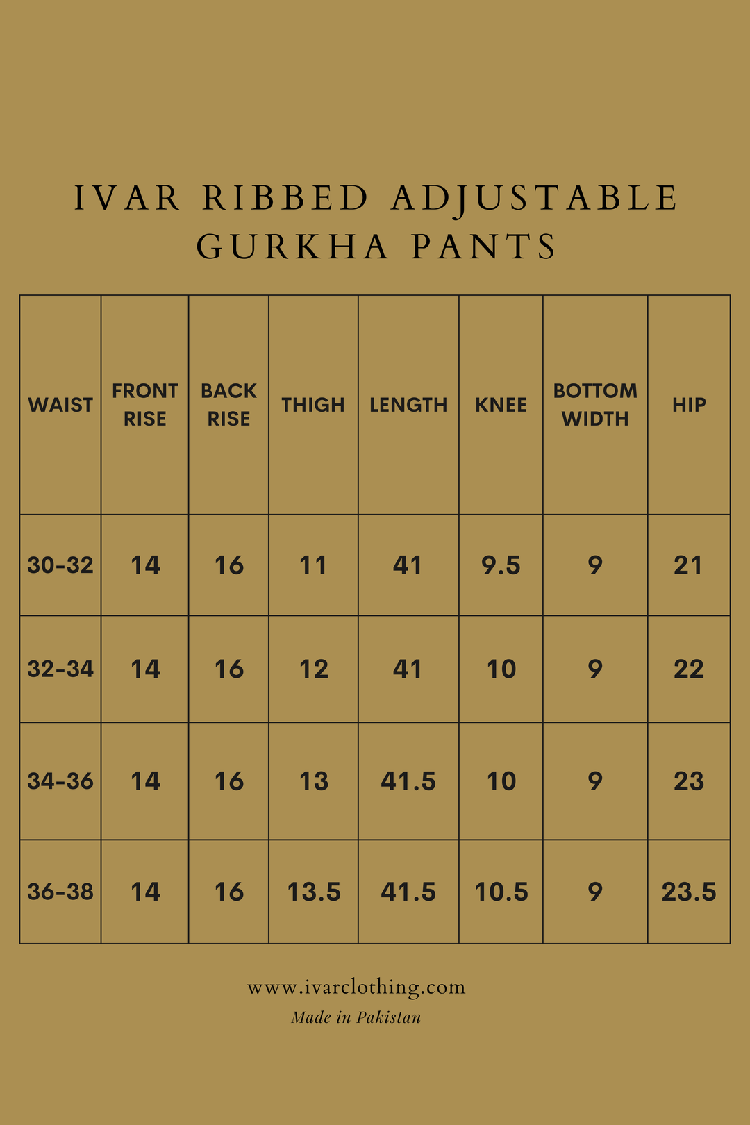 IVAR® Ribbed Navy Adjustable Gurkha Pant