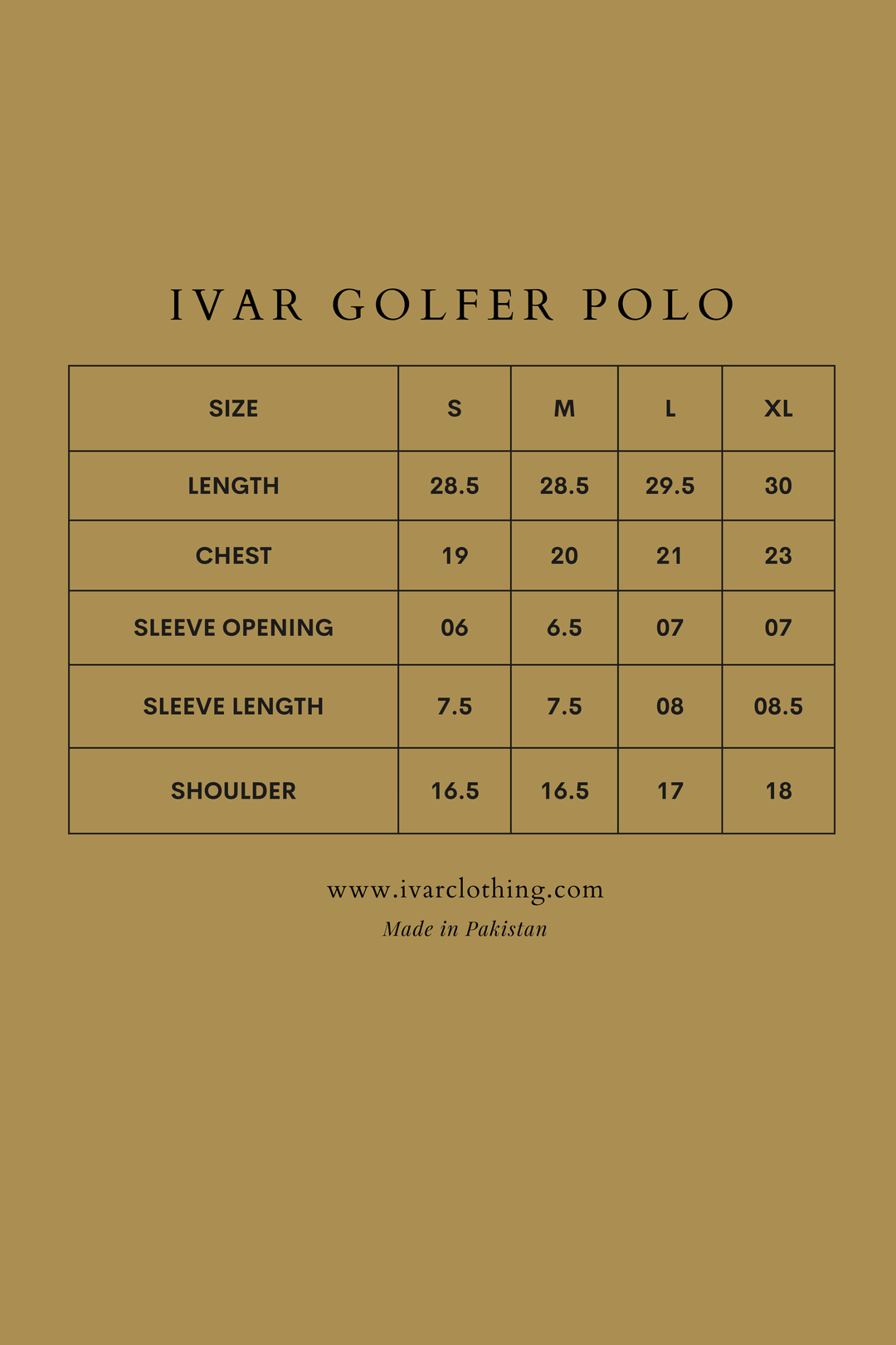 IVAR® Black Golfer Polo