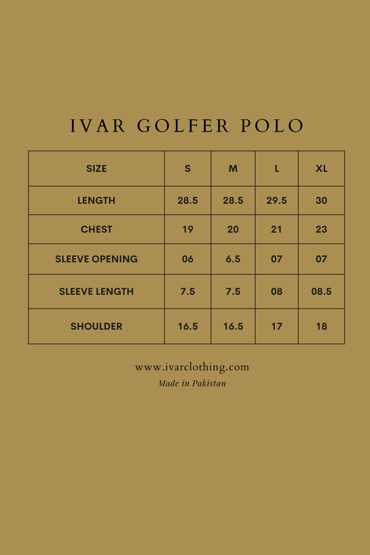 IVAR® Black Golfer Polo