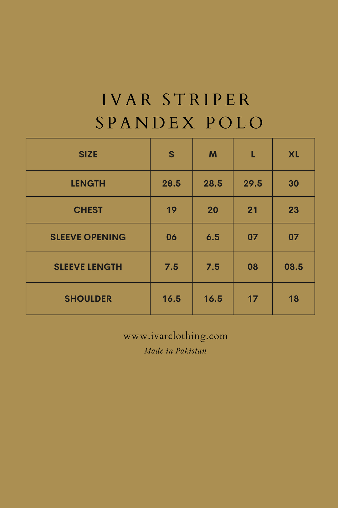 IVAR® Green Striper Spandex Polo