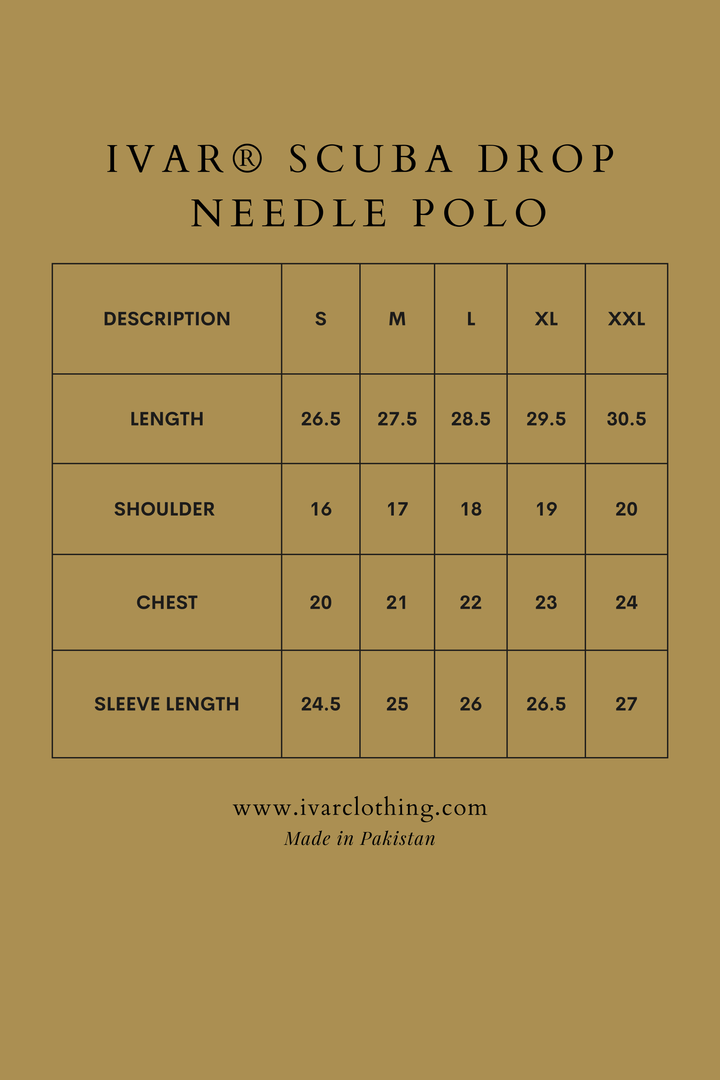 IVAR® Off White Scuba Drop Needle Polo